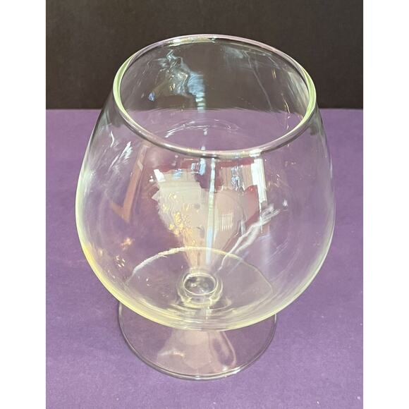 (1) Single Clear Glass 5 1/2” Cognac Brandy Snifter Glass - Picture 2 of 2